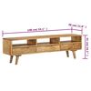 vidaXL TV Cabinet Solid Mango Wood 140x30x41 cm