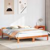 vidaXL Bed Frame without Mattress Wax Brown 180x200 cm Super King Solid Wood Pine