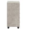 vidaXL Drawer Cabinet with Castors Concrete Grey Engineered Wood