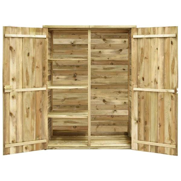 vidaXL Garden Tool Shed 123x50x171 cm Impregnated Pinewood