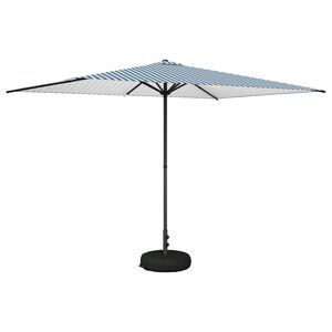 vidaXL Garden Parasol with Base 200 x 300 cm Polyester Rectangular