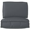 vidaXL Pallet Cushion Set 2 pcs Anthracite Oxford fabric
