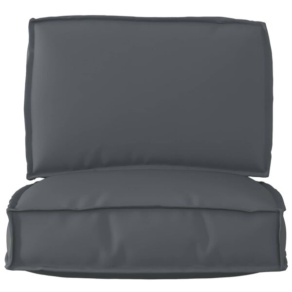 vidaXL Pallet Cushion Set 2 pcs Anthracite Oxford fabric