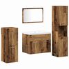 vidaXL Bathroom Furniture Set with Shelf 5 pcs Brown Engineered Wood