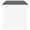 vidaXL Hall Bench with Cushion White 83 x 38 x 40 cm