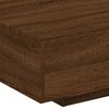 vidaXL Coffee Table with LED Lights Brown Oak 85x55x31 cm