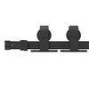 vidaXL Sliding Door Hardware Kit 200 cm Steel Black