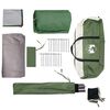vidaXL Shower Tent 2-Person Green Waterproof