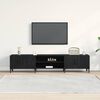 vidaXL TV Cabinet Black Oak 180 x 31.5 x 40 cm Engineered Wood