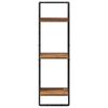 vidaXL Wall Shelf with Shelf Old Wood 30 x 25 x 100 cm Engineered Wood