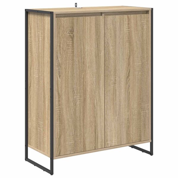vidaXL Shoe Cabinet with Door Sonoma 79 x 36 x 100 cm Engineered Wood