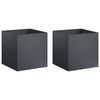 vidaXL Garden Planter 2 pcs Anthracite 45 x 45 x 45 cm