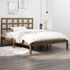 vidaXL Bed Frame without Mattress Honey Brown 200x200 cm Solid Wood