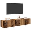vidaXL TV Wall Cabinet 2 pcs Old Wood 80 x 35 x 31 cm Engineered Wood