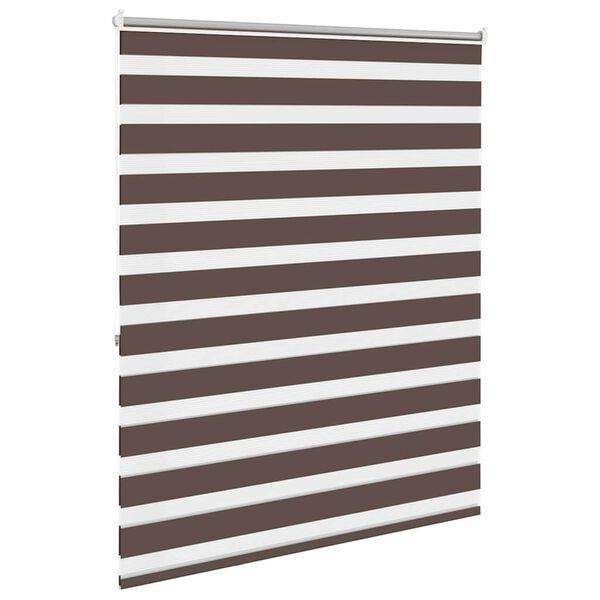 vidaXL Zebra Blind 120 x 175 cm Coffee
