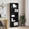 vidaXL Bookshelf Black Oak 60 x 24 x 176 cm Engineered Wood