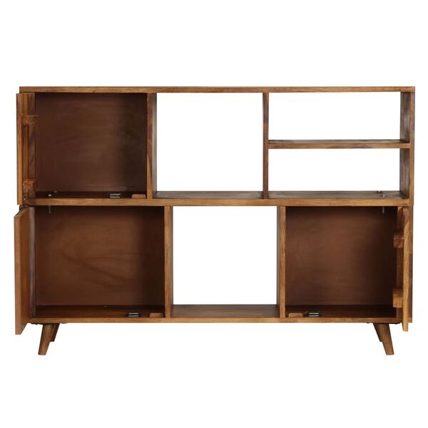 vidaXL Sideboard 118x35x70 cm Solid Acacia Wood