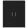 vidaXL Shoe Cabinet Black Oak 60 x 35 x 70 cm Engineered Wood