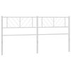 vidaXL Metal Replace Headboard White 193 cm