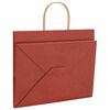 vidaXL Paper Bags 250 pcs with Handles Red 32x22x24 cm