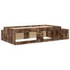 vidaXL Storage Bed Frame with Storage Smoked Oak 75 cm Engineered Wood