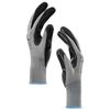 vidaXL Work Gloves 12 pcs Grey and Black 9 / L Polyester