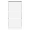vidaXL Shoe Cabinet White 60x21x125.5 cm Engineered Wood