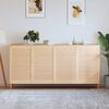 vidaXL Louvred doors 4 pcs Natural 99.3 x 59.4 cm Solid Pine Wood