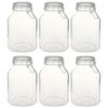 vidaXL Glass Jars with Lock 6 pcs 3 L