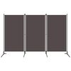 vidaXL 3-Panel Room Divider Anthracite 260x180 cm Fabric