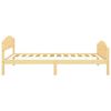 vidaXL Bed Frame without Mattress with 2 Drawers Solid Wood 100x200 cm