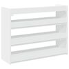 vidaXL Shoe Rack White 80x25x62 cm Engineered Wood