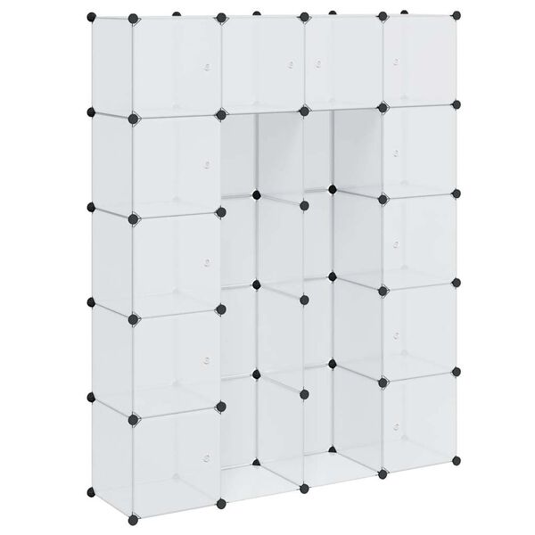 vidaXL Modular Cabinet 14 Compartments White 37x146x180.5 cm