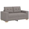 vidaXL Sofa 3 pcs Taupe Fabric