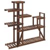 vidaXL Flower Stand 110x25x111 cm Solid Wood Fir