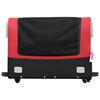vidaXL Bike Trailer Black and Red 45 kg Iron