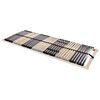 vidaXL Slatted Bed Base Brown 140 x 190 cm Solid Beech Wood
