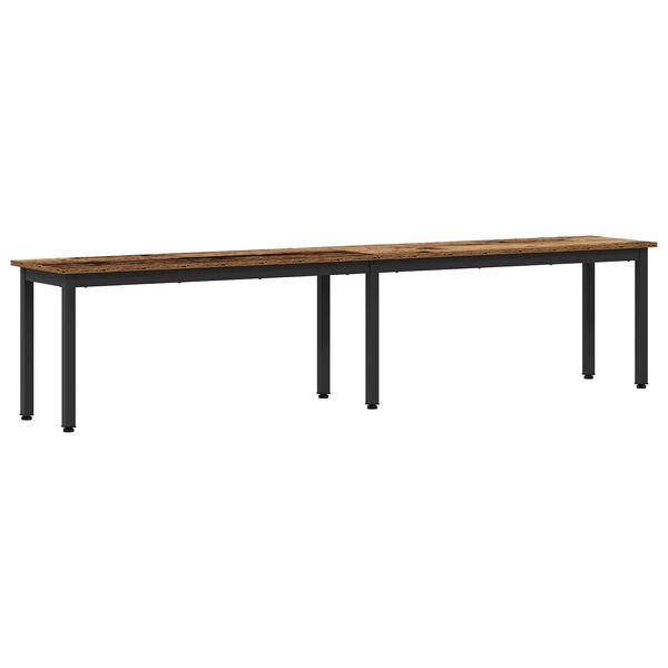 vidaXL Bench Old Wood 200 x 35 x 45 cm Engineered Wood