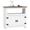 vidaXL TV Cabinet Mexican Pine Corona Range White 80x43x78 cm