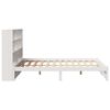 vidaXL Bookcase Bed without Mattress White 160x200cm Solid Wood Pine
