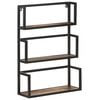 vidaXL Wall Shelf 60x20x85 cm Solid Reclaimed Wood