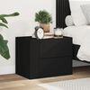 vidaXL Wall-mounted Bedside Cabinet Black 45x30x35 cm