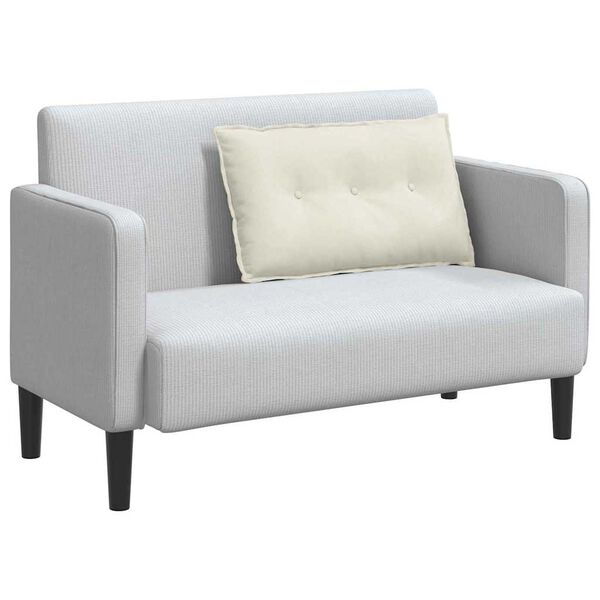 vidaXL Back Pillow Cream 80 x 50 cm Corduroy Fabric