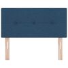 vidaXL LED Headboard with LED Strip Lights Blue 100 cm Polyester