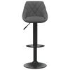 vidaXL Bar Stool Dark Grey Velvet
