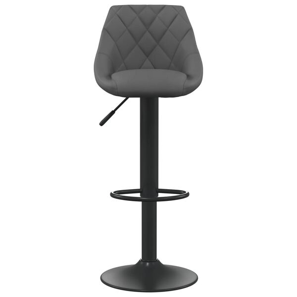 vidaXL Bar Stool Dark Grey Velvet