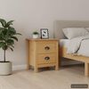 vidaXL Bedside Cabinets Hill 2pcs 46x35x49.5cm Solid Pine Wood