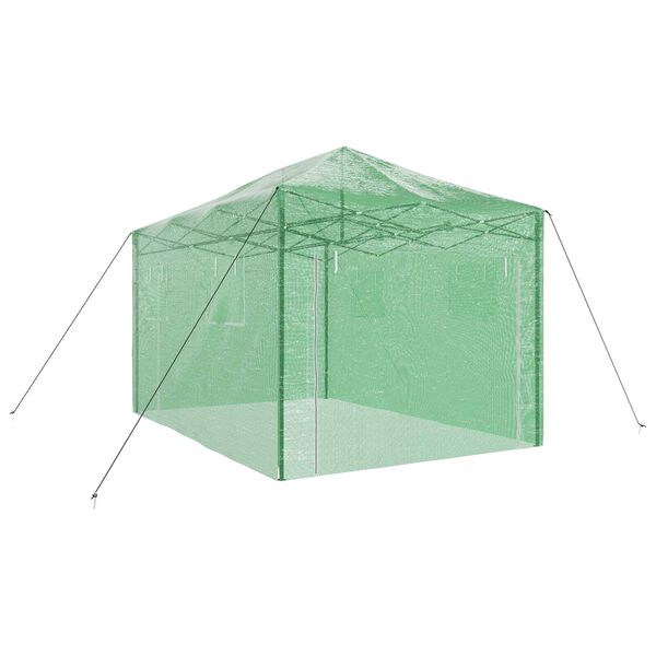vidaXL Greenhouse with Roof Green 290 x 430 x 315 cm Steel