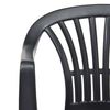 vidaXL Stackable Garden Chairs 45 pcs Plastic Anthracite