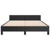 vidaXL Bed Frame without Mattress Black 135x190cm Double Faux Leather